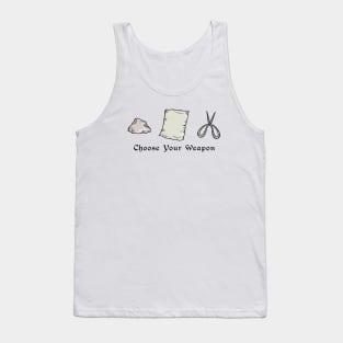 Choose Your Weapon - Renaissance Roshambo Tank Top